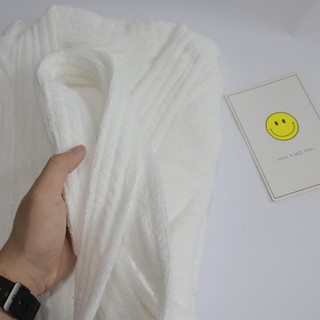 Áo choàng tắm bông cao cấp khăn tắm mềm mịn unisex 23958 annhome