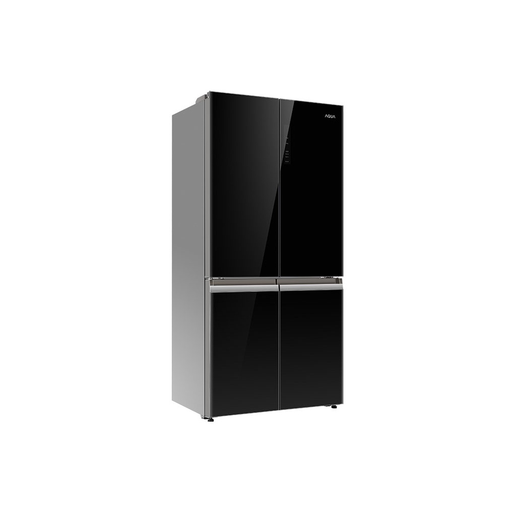 Tủ lạnh Aqua 4 cửa màu đen lấy nước ngoài AQR-IGW525EM