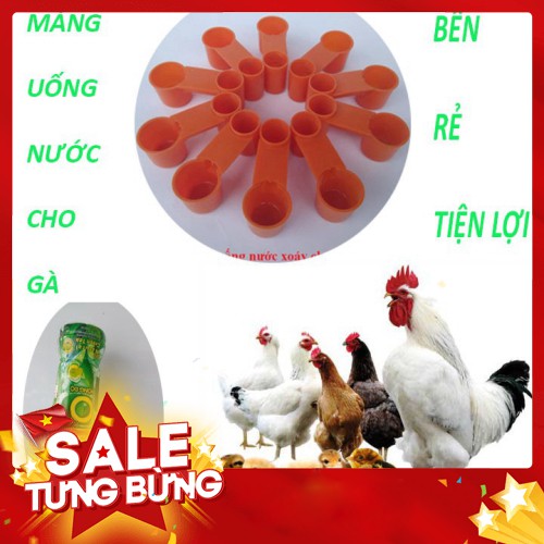[ FREESHIP ] COMBO 20 MÁNG UỐNG NƯỚC XOÁY CHAI CHO GÀ _ TIẾT KIỆM HƠN