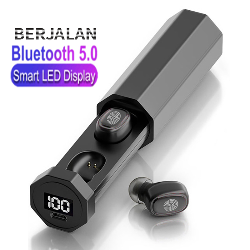 TWS Bluetooth 5.0 Không Dây 8D HIFI Thể Thao Tai Nghe Chụp Tai Có MIC Tai Nghe Nhét Tai Chơi Game Tai Nghe Nhạc BH22