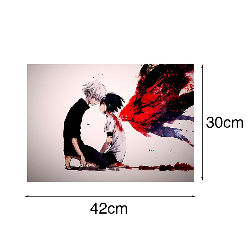 flowersqueen Tranh treo poster hoạt hình anime Nhật Bản Kaneki touka Tokyo Ghoul