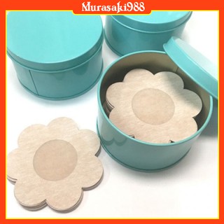 Miếng dán ngực - Hộp 30 đôi dán nhũ hoa giấy hình hoa mai