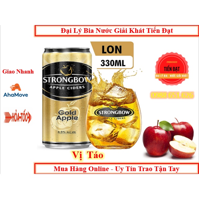 Lon Cao Bia Strongbow Cider Đặc Biệt 3 Vị (330ml / Lon)