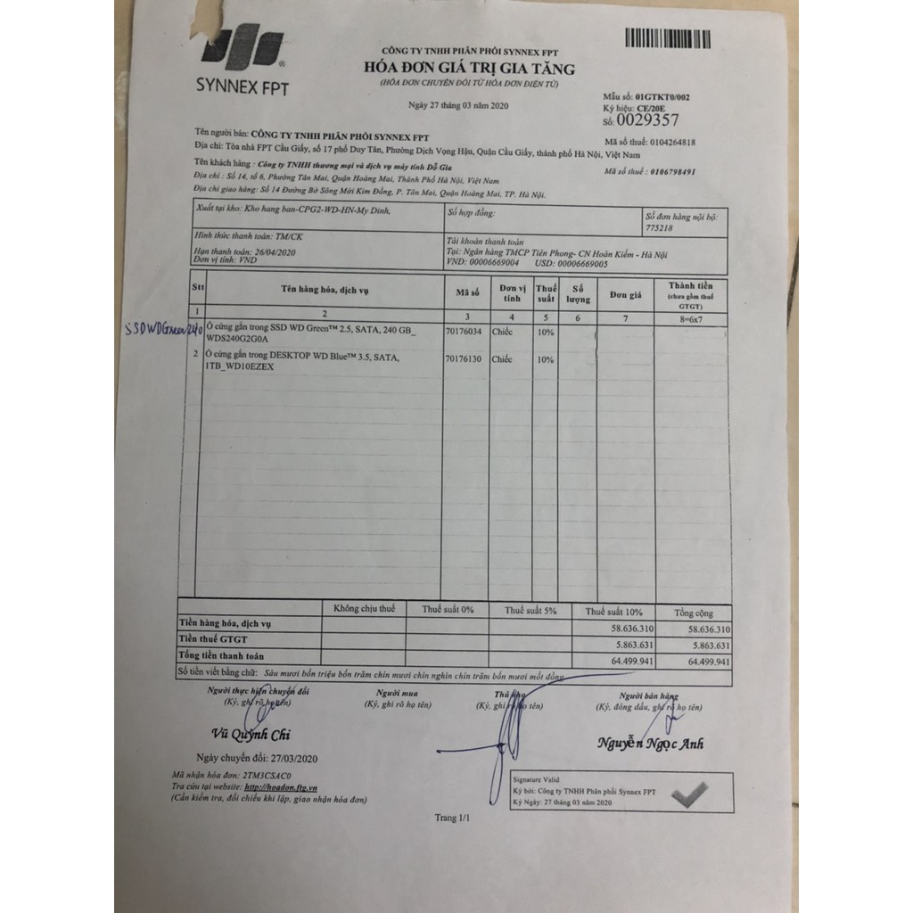 Ổ cứng SSD WD Green 240GB Sata3 2.5" WDS240G2G0A - Bảo hành 36 tháng chính hãng | BigBuy360 - bigbuy360.vn