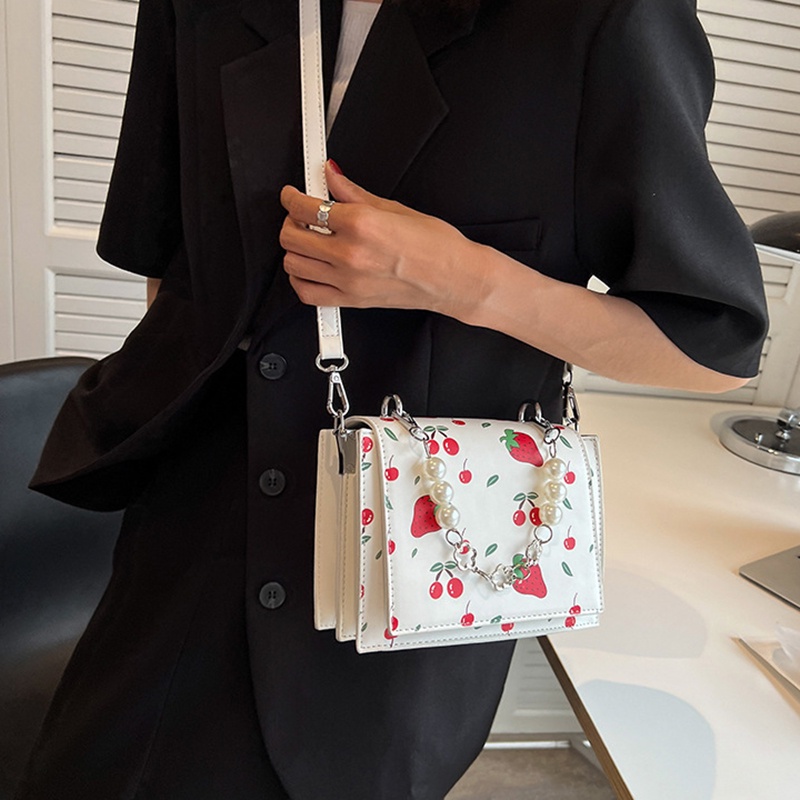 Túi Đeo Chéo Dáng Vuông Nhỏ In Họa Tiết Thời Trang Cao Cấp Cho Nữ