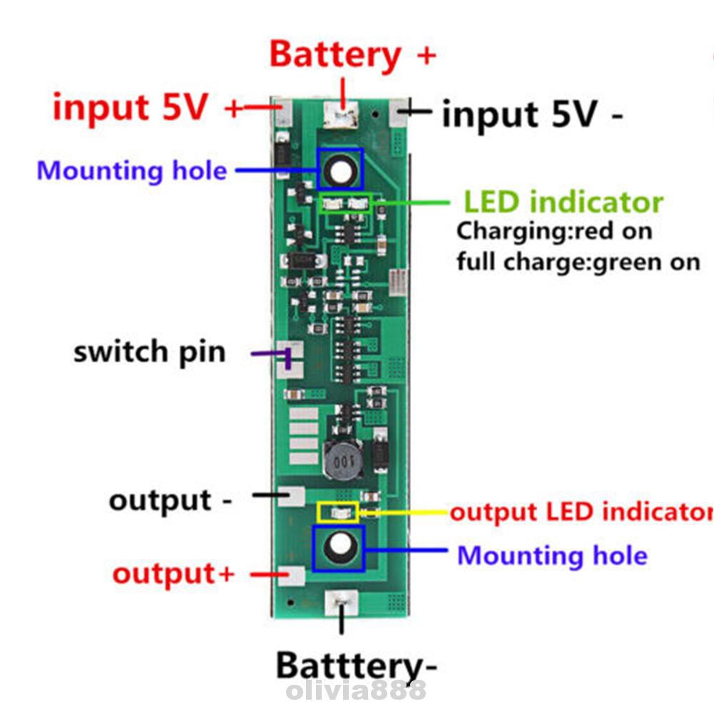 Bảng Mạch Sạc Pin 5w Dc 5v 6v 9v 12v Cho Raspberry Pi 18650