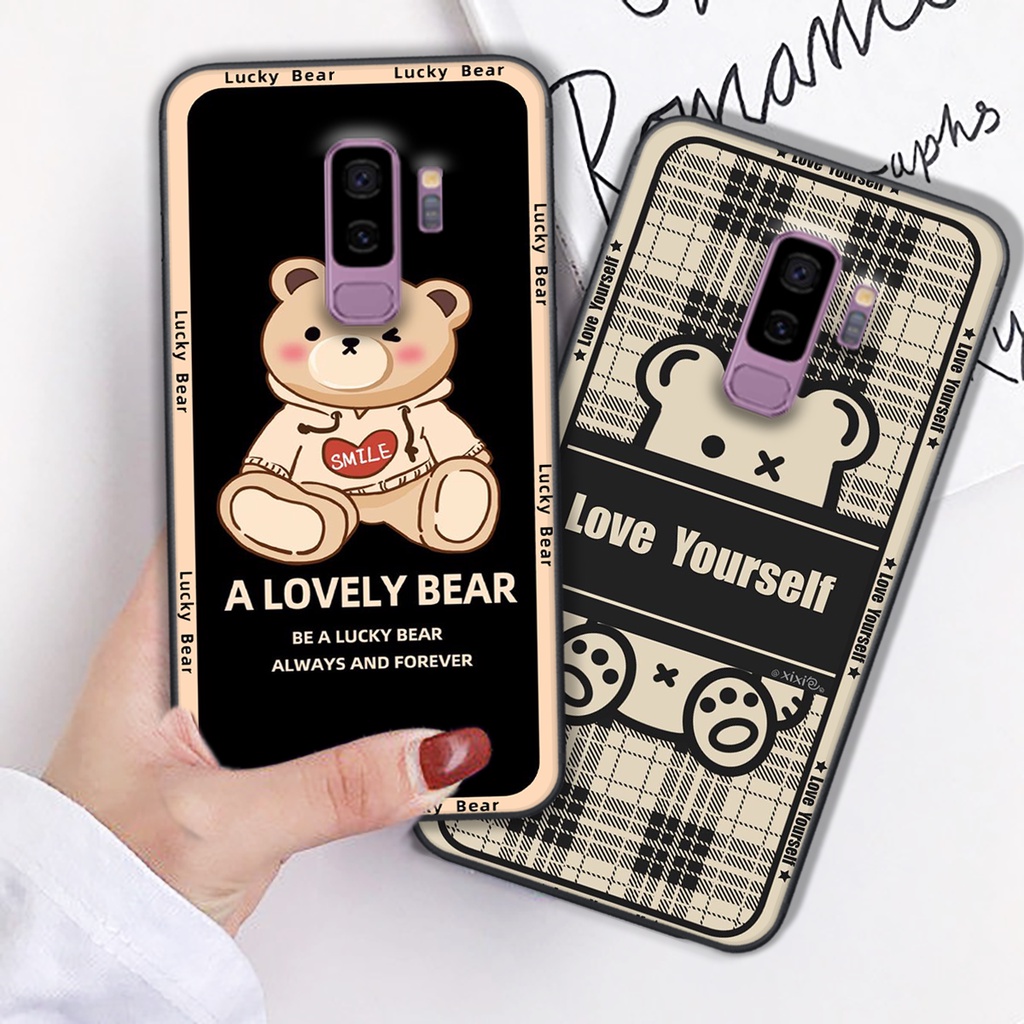 Ốp lưng Samsung S9 / S9 Plus / S9+ in hình cute, chú gấu thể thao tinh nghịch cực đáng yêu