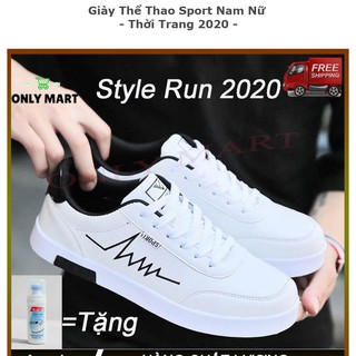 [TẶNG LÀM SẠCH GIÀY] Giày sneaker nam - giày thể thao nam màu trắng giá rẻ