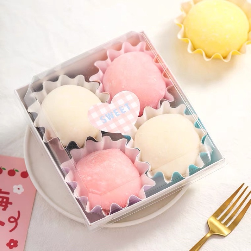 50 Cup Giấy Sò Lùn Đựng Bánh Chịu Nhiệt, Sử Dụng Được Lò Nướng