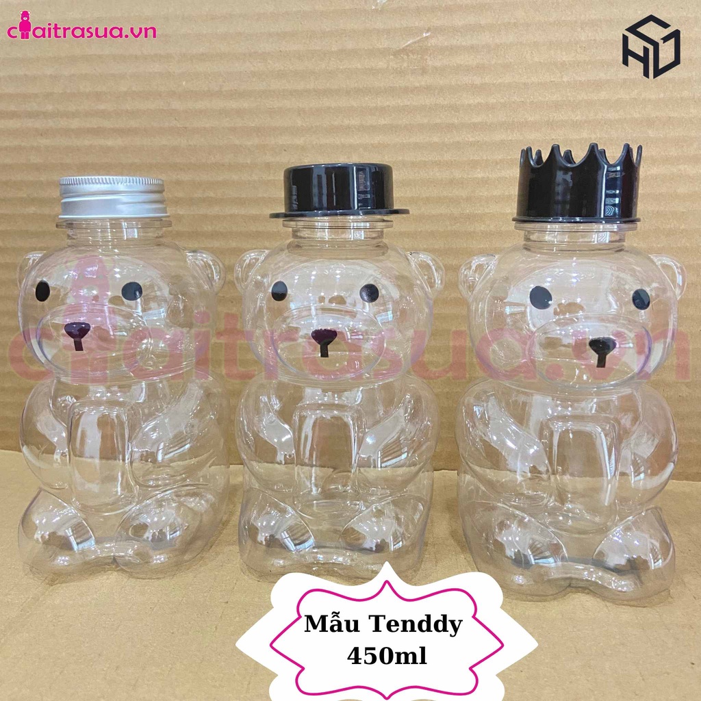 Chai Nhựa Pet  Cao Cấp hình nhân vật  400-700ml  dùng đựng trà sữa, nước ép, kẹo giá rẻ tại xưởng