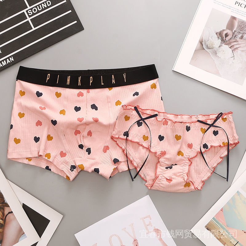 Mới Bộ 2 Quần Lót Cặp Đôi Bằng Cotton Nguyên Chất Quyến Rũ