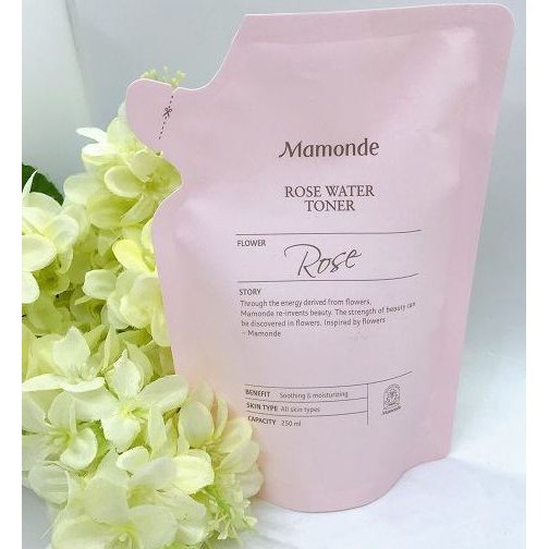 Nước Hoa Hồng Dưỡng Ẩm Mamonde Rose Water Toner 250ml Dạng Túi Refill | BigBuy360 - bigbuy360.vn