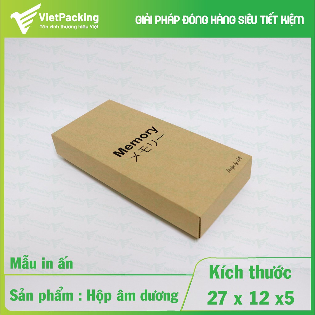 [GÍA XƯỞNG] 25 hộp carton âm dương size 27x12x5 siêu đẹp