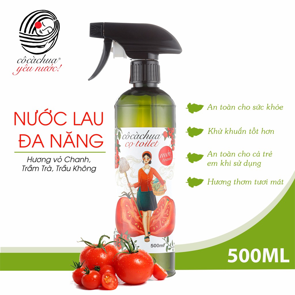 Nước Lau Đa Năng Cô Cà Chua Sạch Tuốt Mới Toanh 500ml