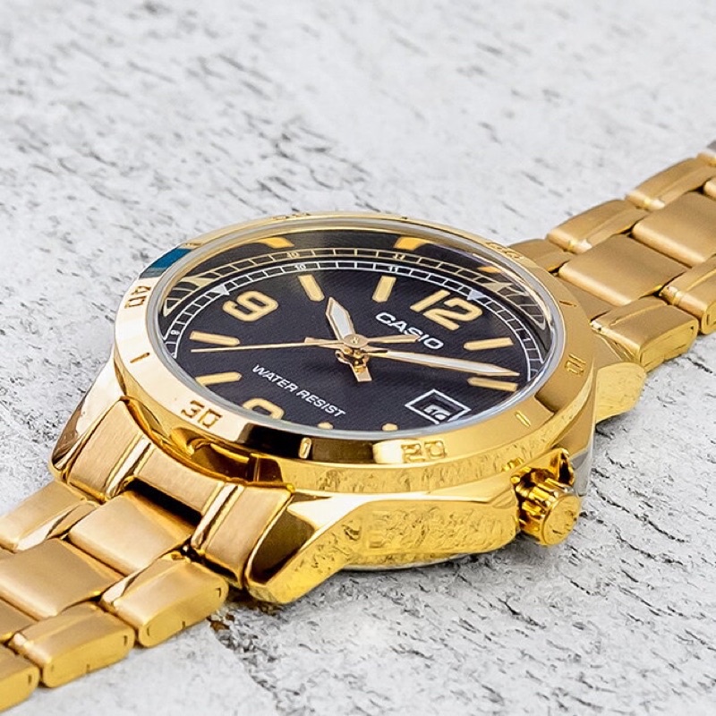 Đồng hồ nam dây kim loại Casio Anh Khuê MTP-V004G-1BUDF