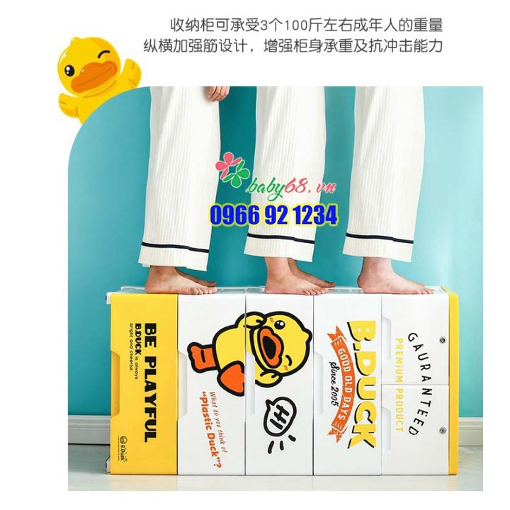 Tủ nhựa B.Duck cho bé - Tủ quần áo cho trẻ em giá gốc tại xưởng nhựa nguyên sinh ABS