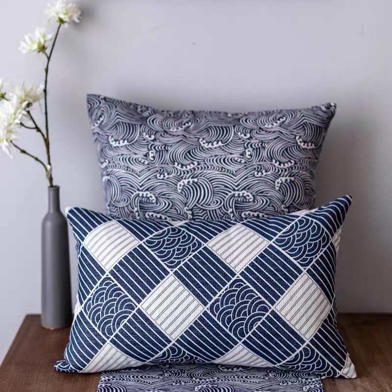 Gối tựa lưng văn phòng, trang trí decor - vỏ gối tựa lưng sofa đẹp 45cm x 45cm vải gai - Kanta store