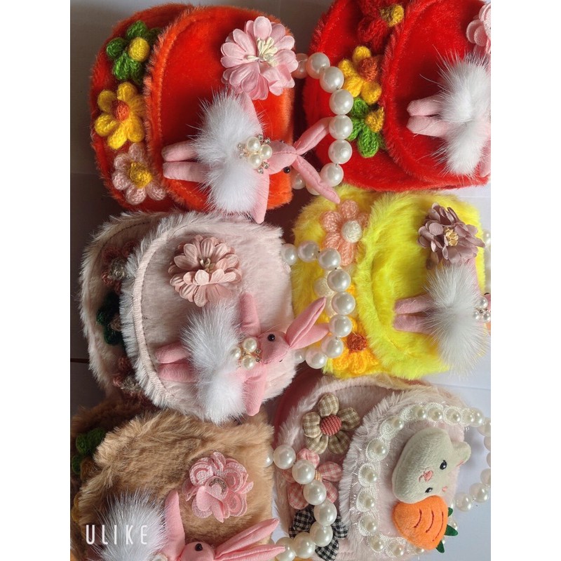 Túi đeo chéo cho bé [ chất dạ lông] (có sỉ)