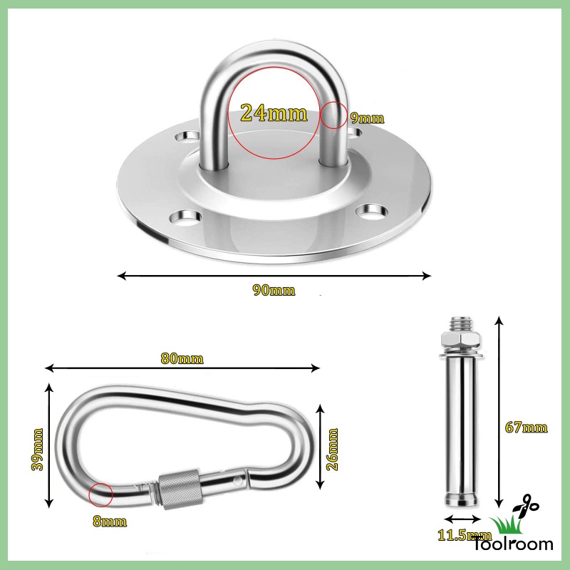 Bộ Móc Treo Võng Gắn Tường Chịu Lực Nặng