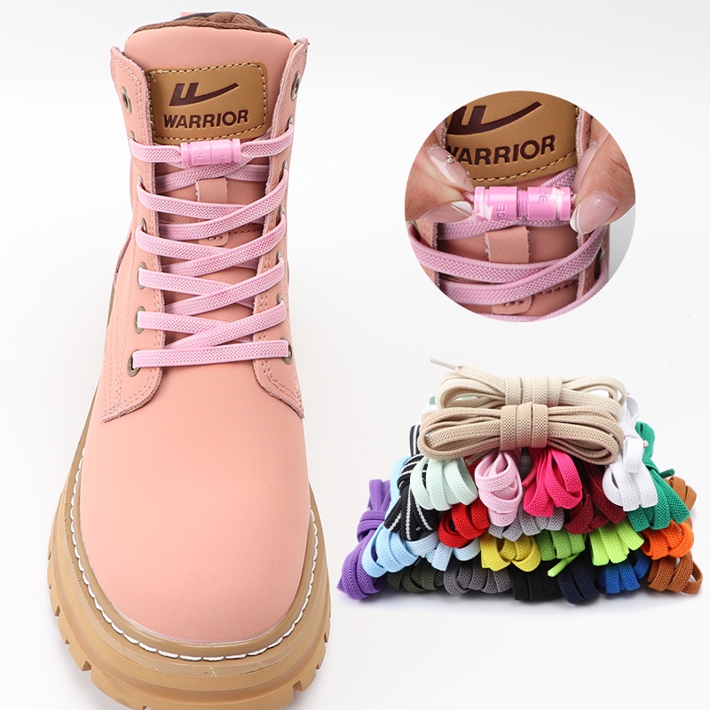 1 Cặp Dây Giày Co Giãn Không Cần Buộc Nhiều Màu Sắc