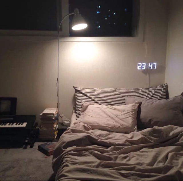 Đồng hồ LED điện tử trend Hàn Quốc - Décor nhà Sò