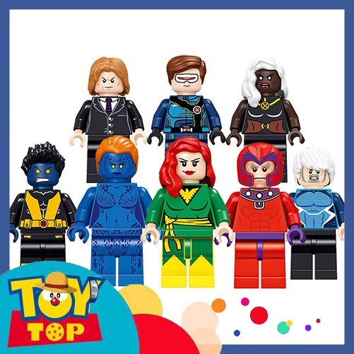 [Một hộp] ghép mô hình minifigures X-Men Lele 34064 các mẫu siêu anh hùng dị nhân