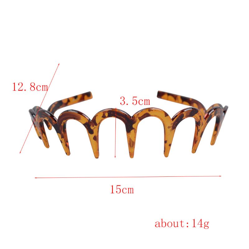 Lược Cài Tóc Acrylic Hình Chữ U Màu Nâu Ổn Định Dành Cho Bạn Nữ