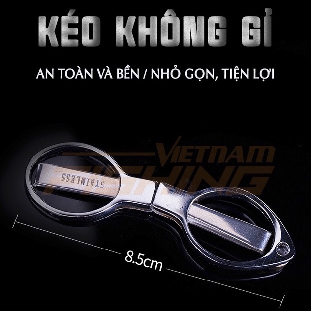 Kéo cắt thẻo Câu Đàì – Câu Đơn Chống gỉ gấp gọn