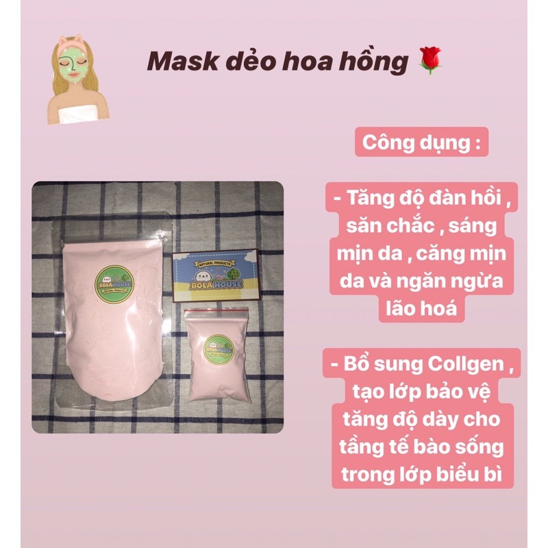 Mask dẻo hoa hồng 🌹 ( size nhỏ )