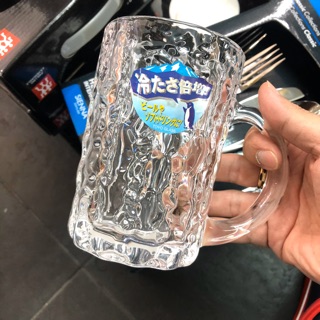 Bộ 3 ly bia quai thuỷ tinh Nhật 425ml cao cấp
