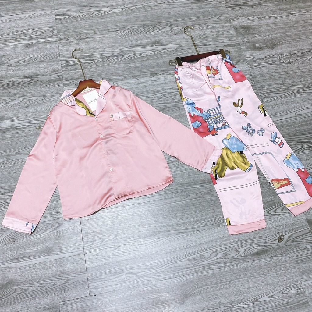 BỘ ĐỒ NGỦ, PIJAMA 💘 SANG CHẢNH 💘 Đồ bộ ngủ lụa gấm cao cấp mềm mịn, không xù, hoạ tiết sang chảnh. | BigBuy360 - bigbuy360.vn