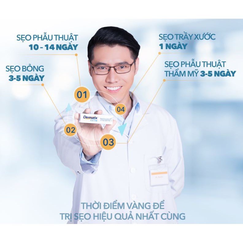 Dermatix Ultra Gel Làm Phẳng Mềm Và Mờ Sẹo 15g