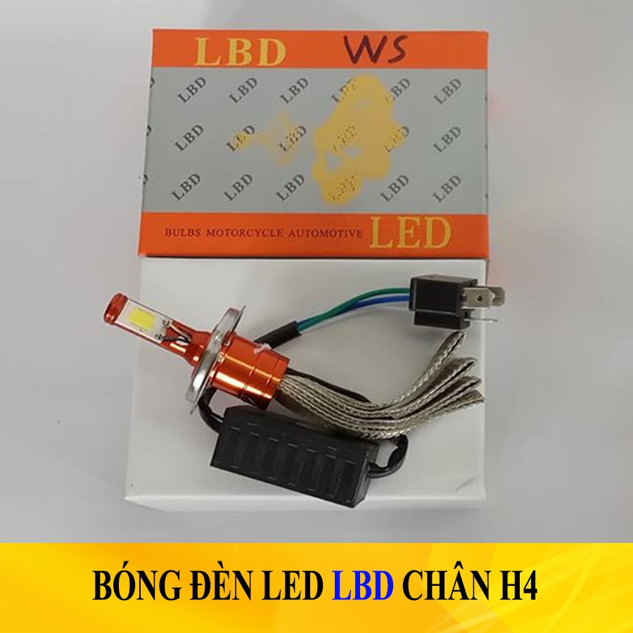 ĐÈN PHA LED XE MÁY LBD CHÂN H4