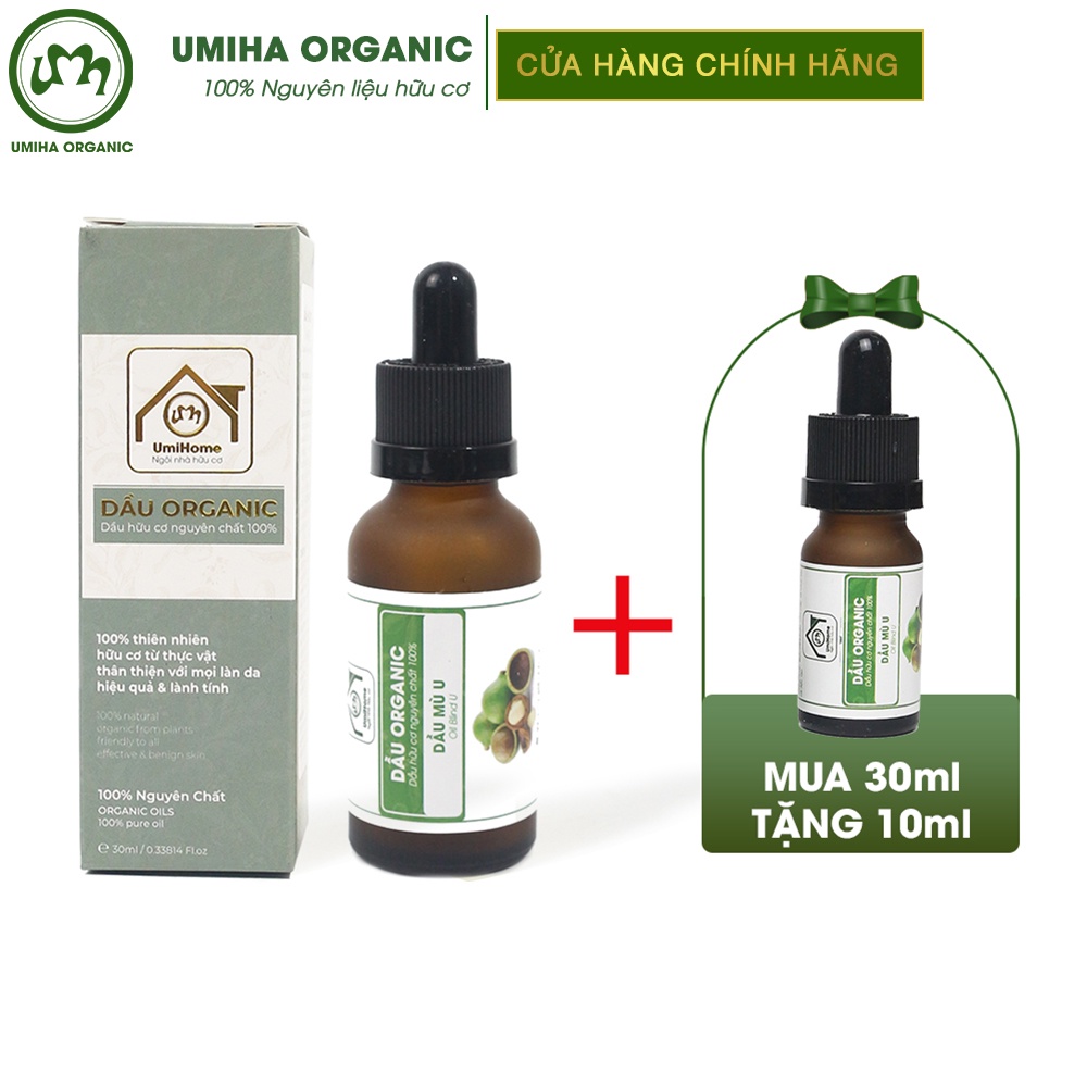 Dầu Mù U nguyên chất UMIHOME hữu cơ 30ml làm giảm rạn da sẹo mụn, lành vết bỏng