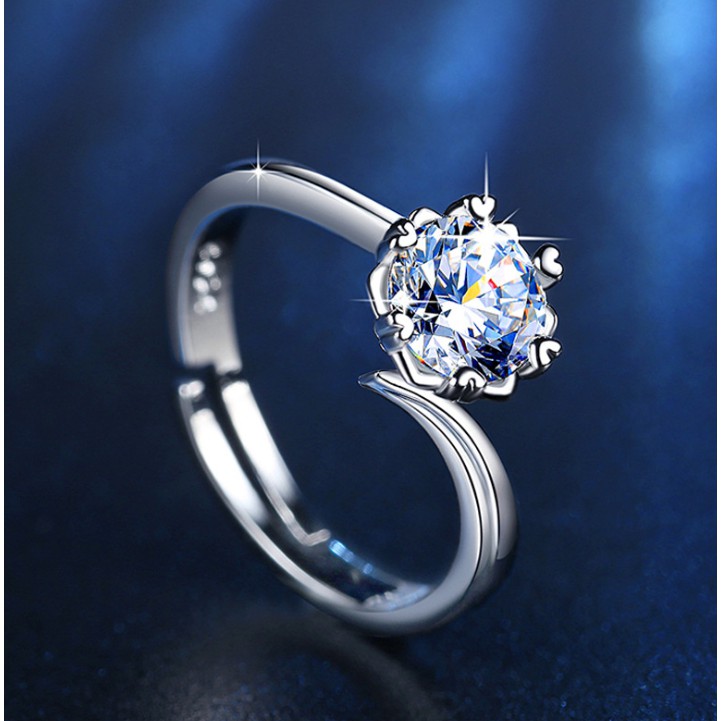 Thời trang bông tuyết vòng S950 bạc cao carbon kim cương vòng cho phụ nữ