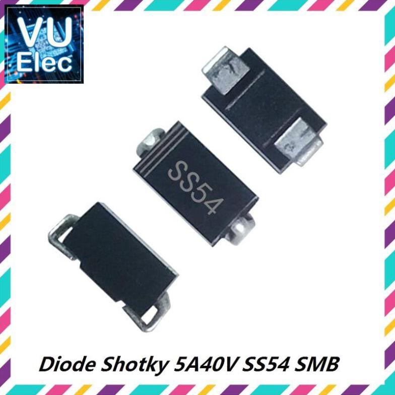 Diode Shotky 5A 40V SS54 SMB (1N5824 Dán Chân To)