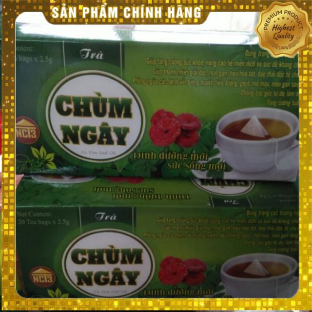 TRÀ TÚI LỌC CHÙM NGÂY LINH CHI, XẠ ĐEN ( 20 gói)