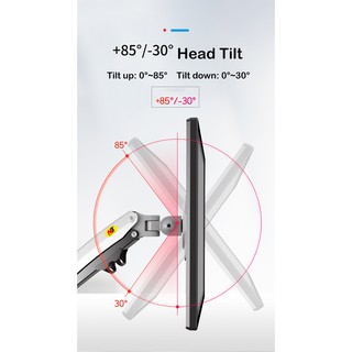 Giá Treo 2 Màn Hình NB H180 22-32 Inch - Xếp Màn Trên Dưới - ARM màn hình CHÍNH HÃNG -Gắn Bàn Xoay 360 ĐỘ