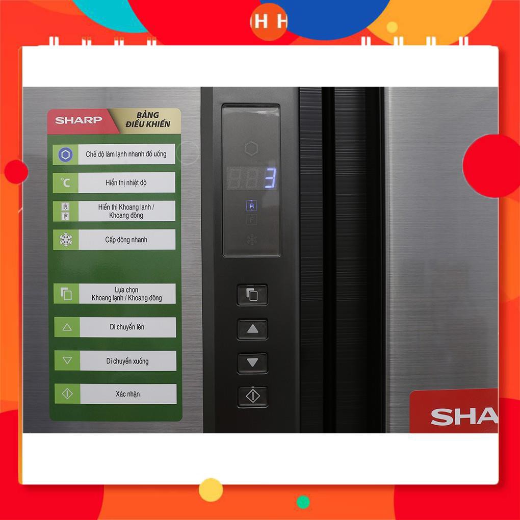 [BMART] SJ-FX680V-ST | SJ-FX680V-WH | Tủ lạnh 4 cửa Sharp Inverter 678 lít (Hàng chính hãng, bảo hành 12 tháng) 24h