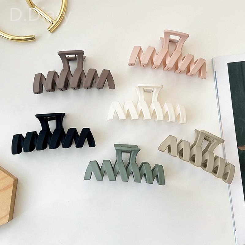 Kẹp Tóc Kiểu Gợn Sóng Màu Sắc Đơn Giản Dành Cho Nữ