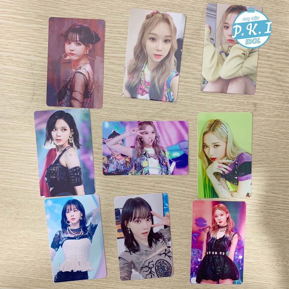 Bộ 9 Tấm Card Bo Góc Winter (A.e.s.p.a) Ép Bóng Siêu Cute