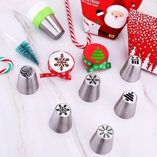 Bộ đui bắt kem 3D Noel kèm chốt