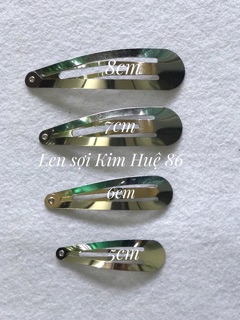Phôi kẹp tóc hình giọt nước (gói 10 cái)