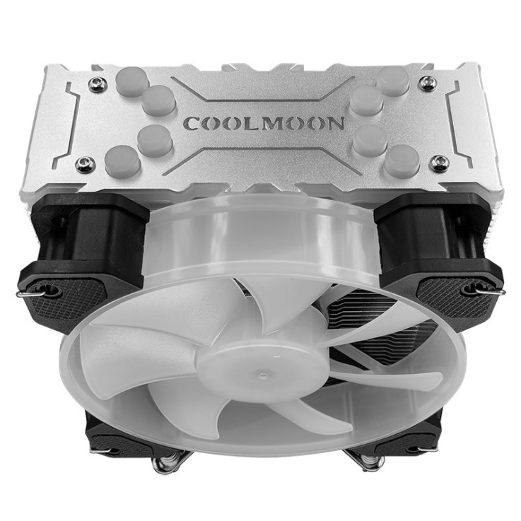 Tản Nhiệt Khí, Fan CPU Coolmoon X400 Led RGB Auto / Đồng Bộ Hub Coolmoon / Mainboard