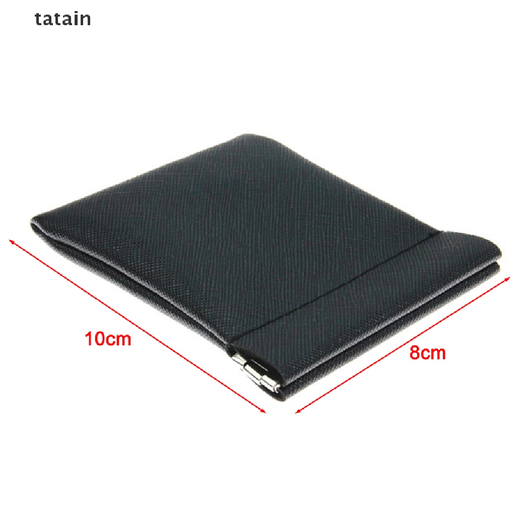 [TAT] Automatic Closing PU Storage Bag Wallet Waterproof Mini key Holder Coin Purse CVX