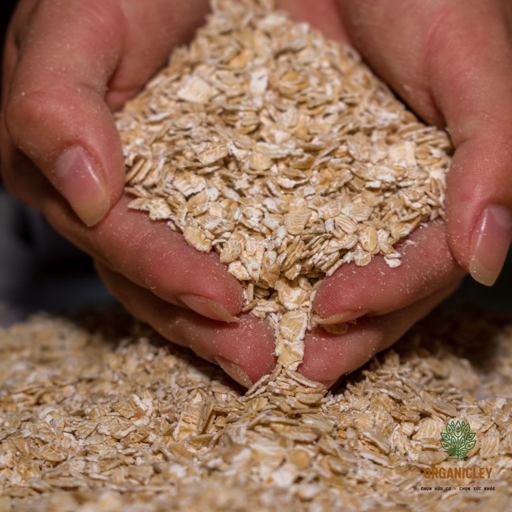 Yến Mạch Nguyên Cám Hữu Cơ Cán Dày Sottolestelle Organic Large Whole Oat Flakes 500g - Yến Mạch Giảm Cân Ăn Liền, Cho Bé