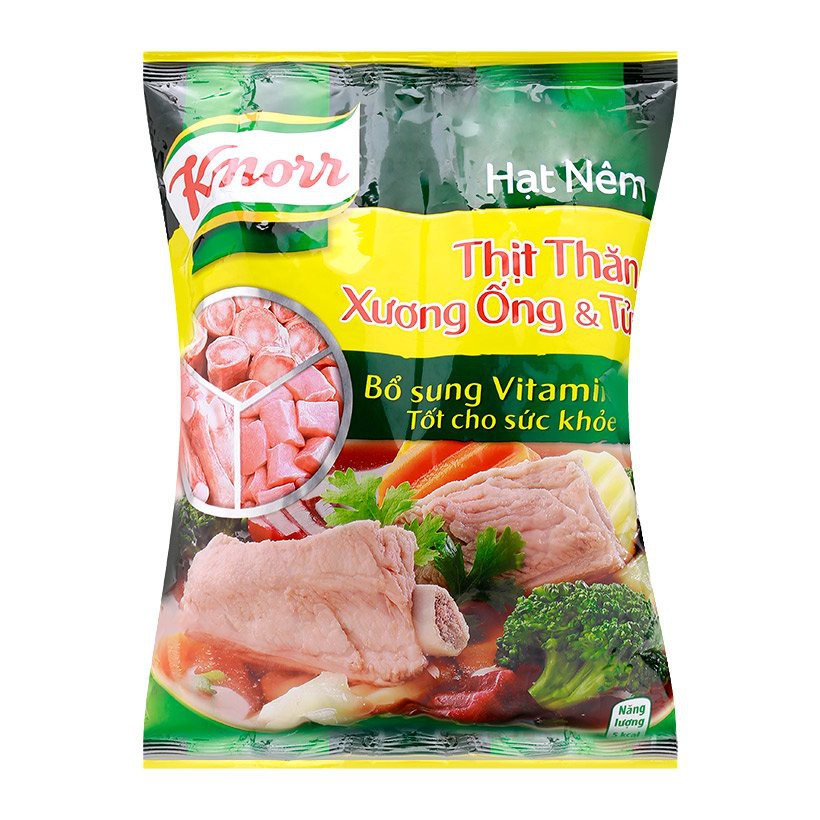 Hạt nêm Thịt thăn, xương ống, tủy Knorr gói 900g