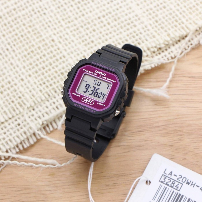 Đồng hồ Nữ Casio LA-20WH, đồng hồ chính hãng, mặt điện tử, dây nhựa dẻo