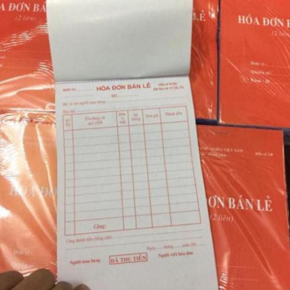 HÓA ĐƠN BÁN LẺ 2 LIÊN