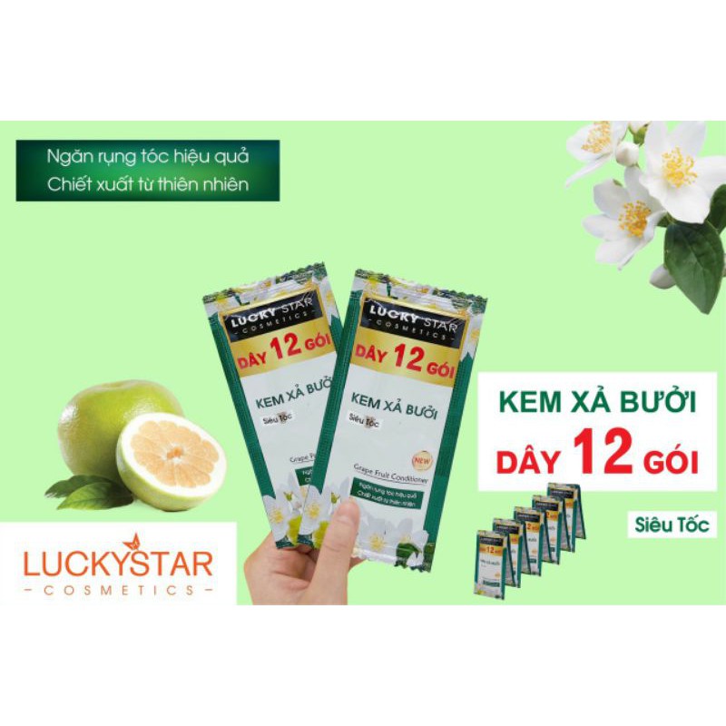 12 GÓI DẦU GỘI HOẶC XẢ BƯỞI LUCKY STAR | BigBuy360 - bigbuy360.vn